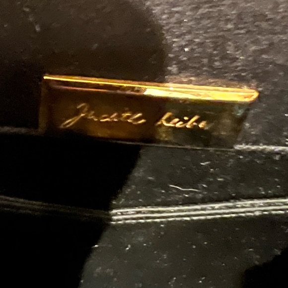 Judith Leiber for Bonwit Teller Vintage Black Satin Mini Evening Bag - Picture 4 of 12